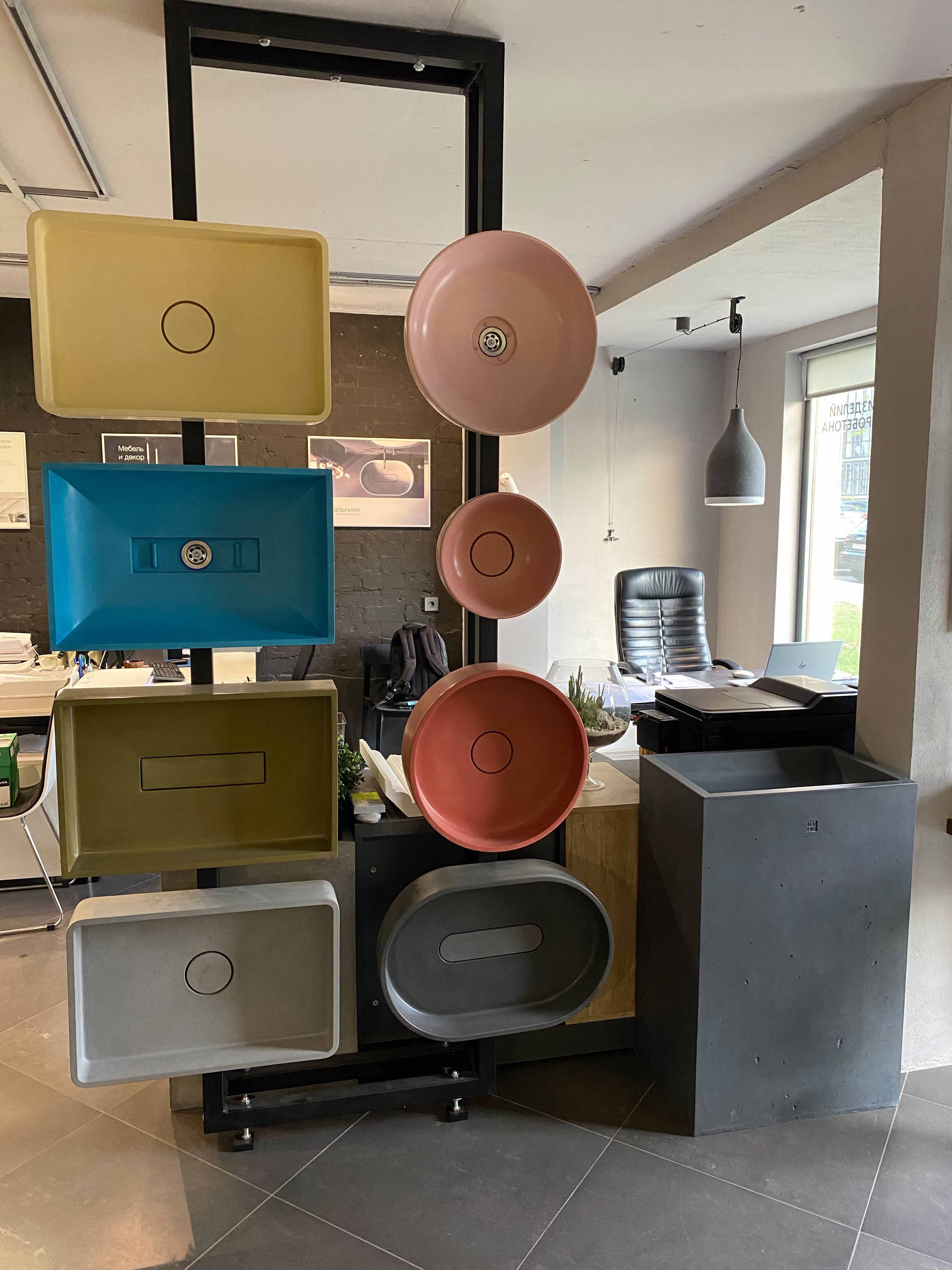 Раковины из бетона